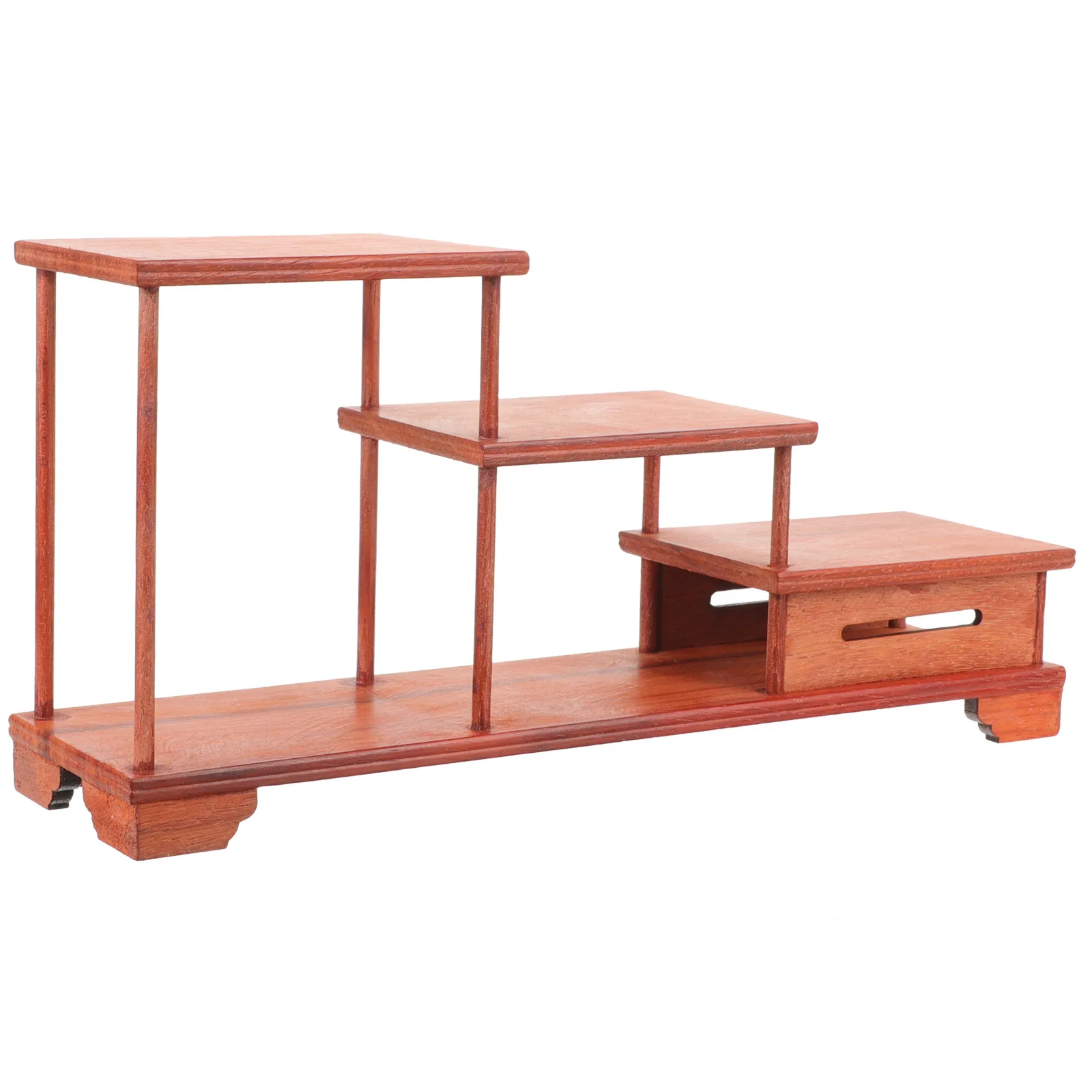

Wooden Display Riser H made Wood Figurine Smooth Surface Tiered Craft nament Teapot Toy Flowerpot Holder Durability