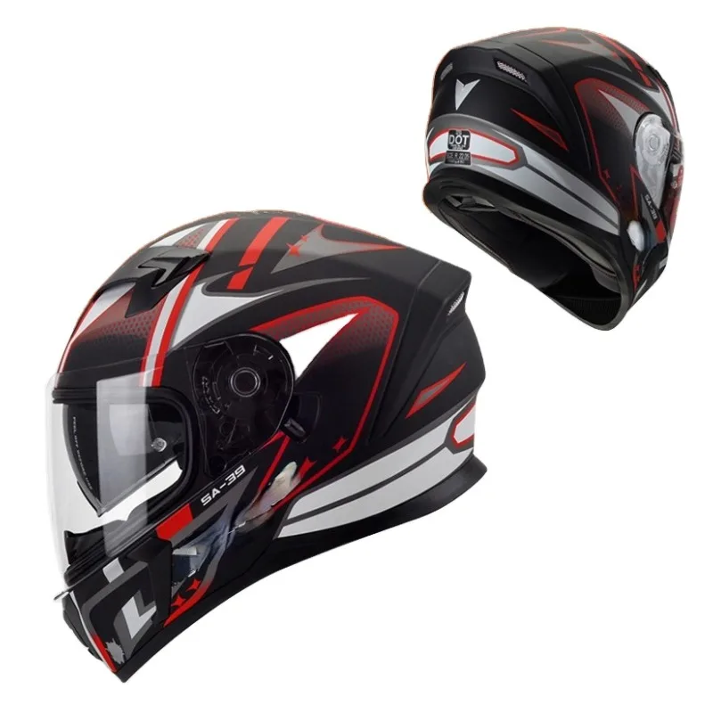 Helmet Fashion adult off-road motocross motorcycle racing helmet with sun visor full face motorcycle helmet