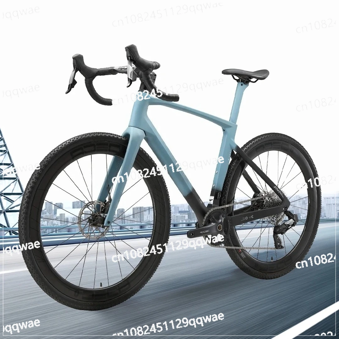 24 Speed Racing Cycling Integrated Frame Light OEM Carbon Handle 700C Disc Brake Gravel Bike Carbon Fiber Bicycle