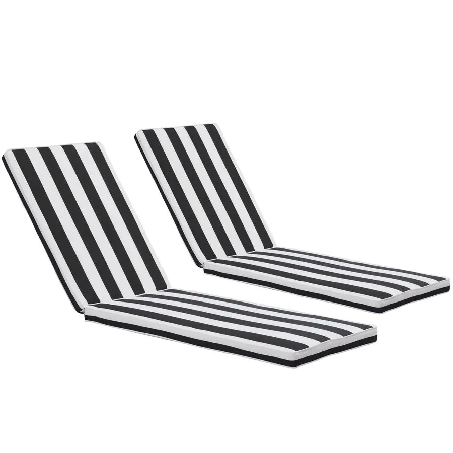 Cojines de salón para exteriores, impermeables, resistentes a la decoloración, para muebles de jardín, piscina, césped, 74 x 22 x 3, juego de 2