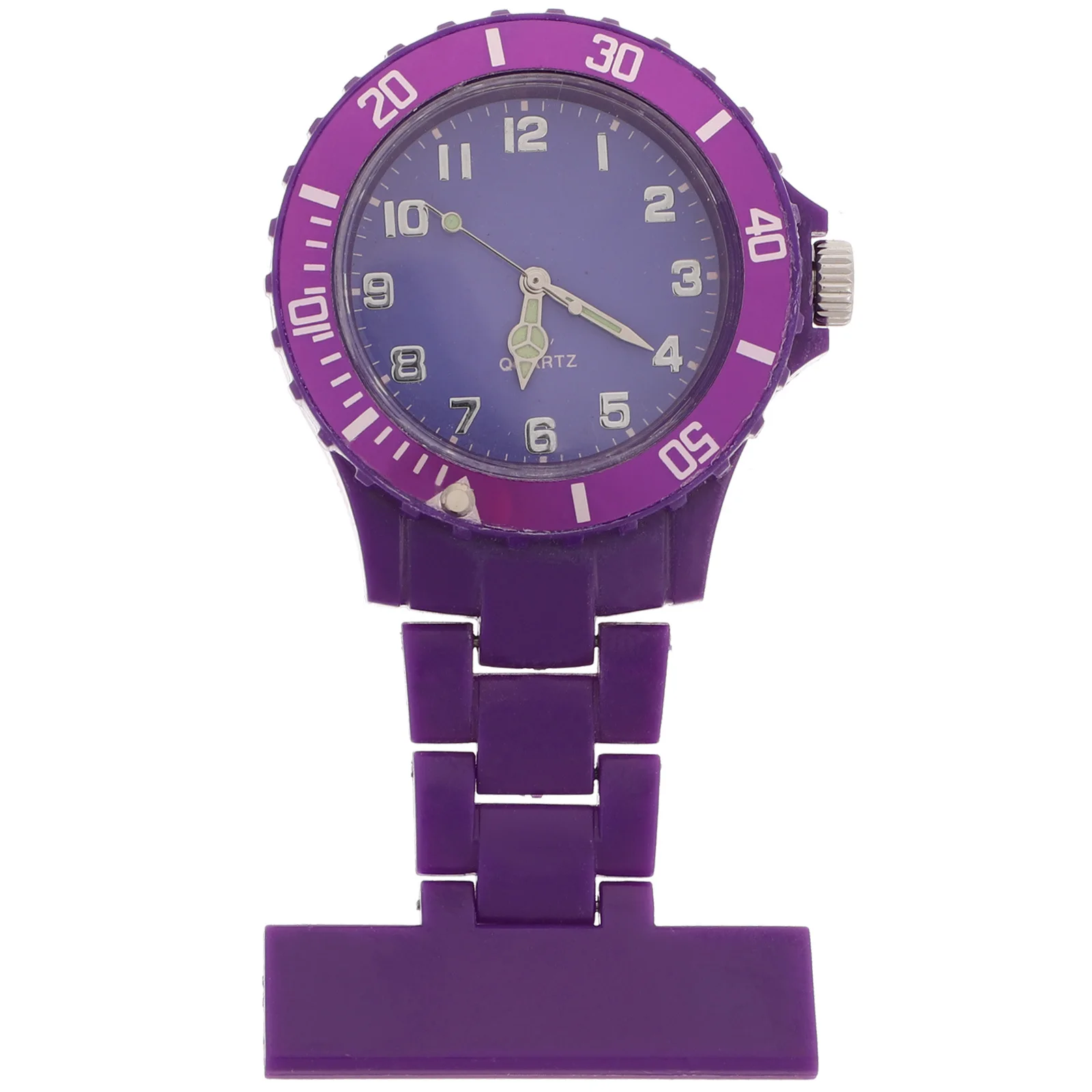 

Nurse Watch Purple Brooch Fob Pin Design Premium Material Durable Accurate Time Keeping Gift for Women Men Doctor