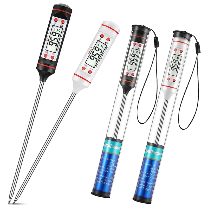 Kitchen Food Thermometer Digital Meat Thermometer With Long Probe For Candle, Milk, Fry, Roast