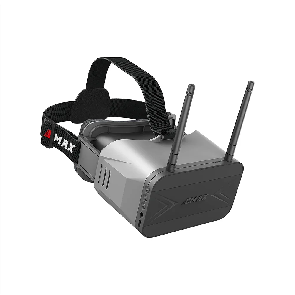 Официальные аналоговые очки FPV EMAX 5,8G 4,3 дюйма Transporter2 Tinyhawk Goggle с видеорегистратором и двумя антеннами для гоночного дрона FPV Официальные аналоговые очки FPV EMAX 5,8G 4,3 дюйма Transporter2 Tinyhawk Goggle с видеорегистратором и двумя антеннами для гоночного дрона FPV