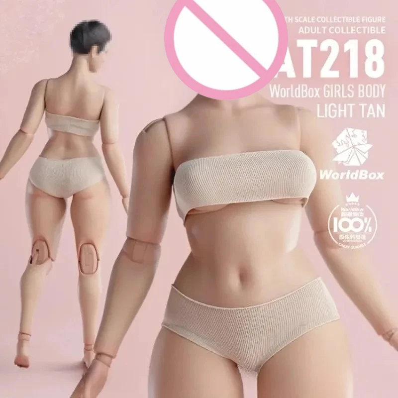 Vorverkauf Worldbox AT218 1/6 Actionfigur Superflexible Plus-Size-Mädchen-Gelenkkörper ca. 27,5 cm weibliche Soldatenpuppen Körperpuppe