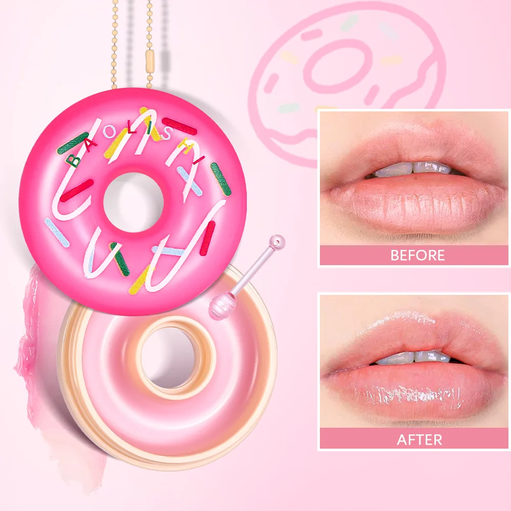 Ciambella Balsamo per le labbra Schiarente rapido Lucidalabbra Esfoliante Dissolvenza Labbra Liner Pelle morta Idratante Prodotti per la cura coreana Bellezza Salute