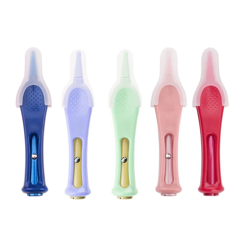 Infant Nose Cleaning Tweezer Cleaning Pincet Forceps Baby Nasal Cleaner Round Head Clip with LED Light Nasal Tweezers