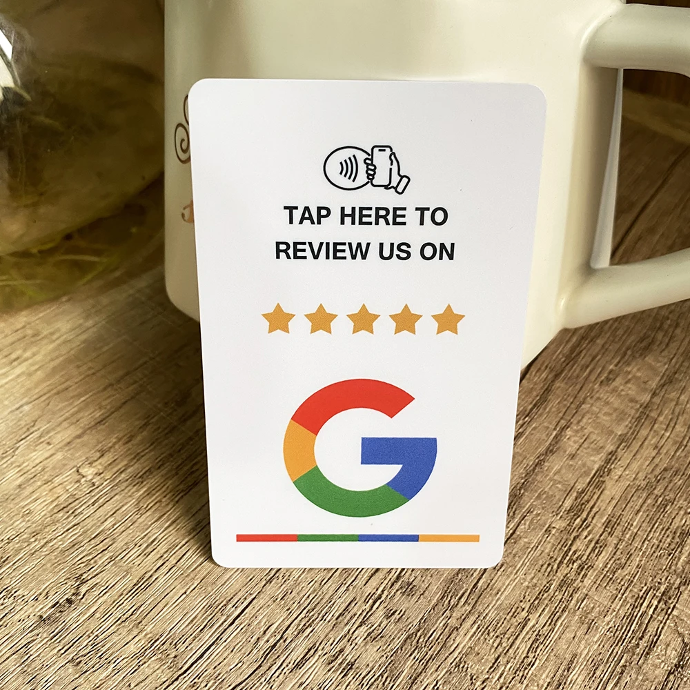 Grow your Business With NFC Google Review Cards Tap and Rate Google Review Cards