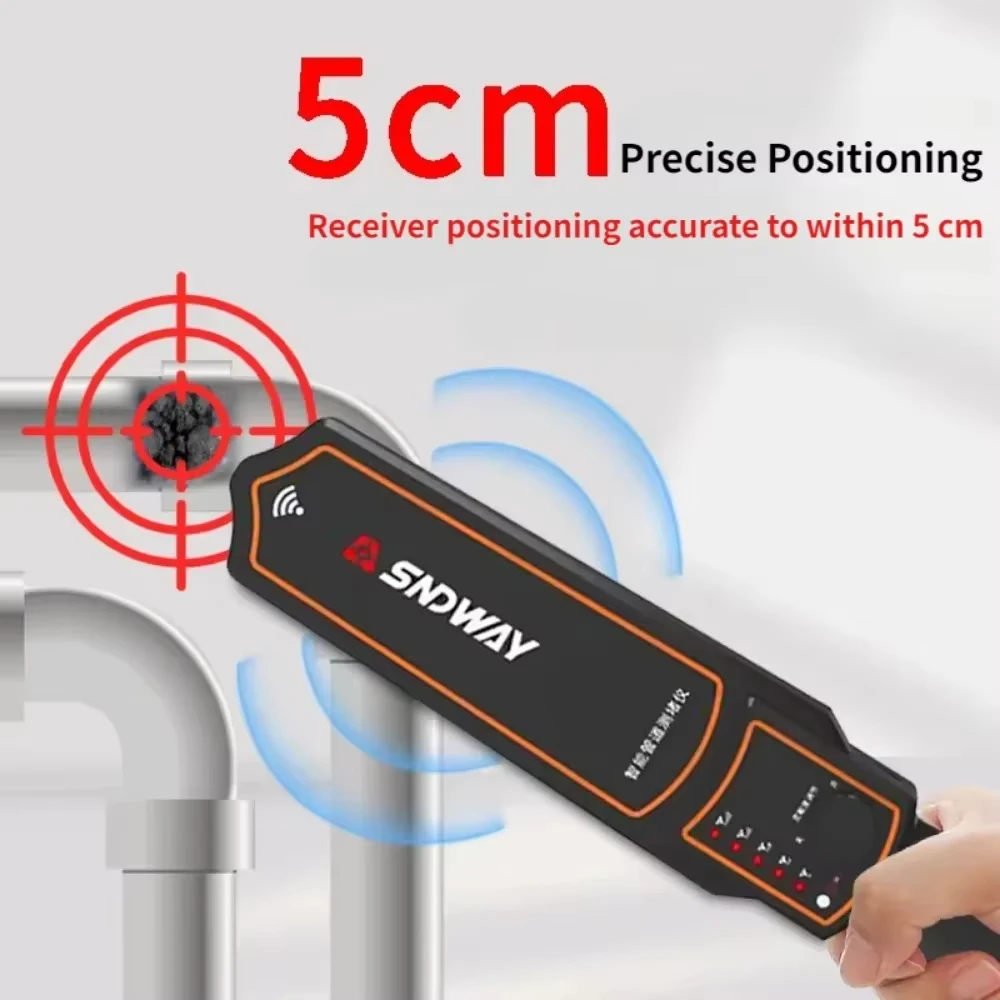 Pip PVC Iron Pipe Blockage Detector 20M 30M Line Diagnostic-tool Scanner Pipeline Blocking SW-720 Clogging Plumbers Instrument