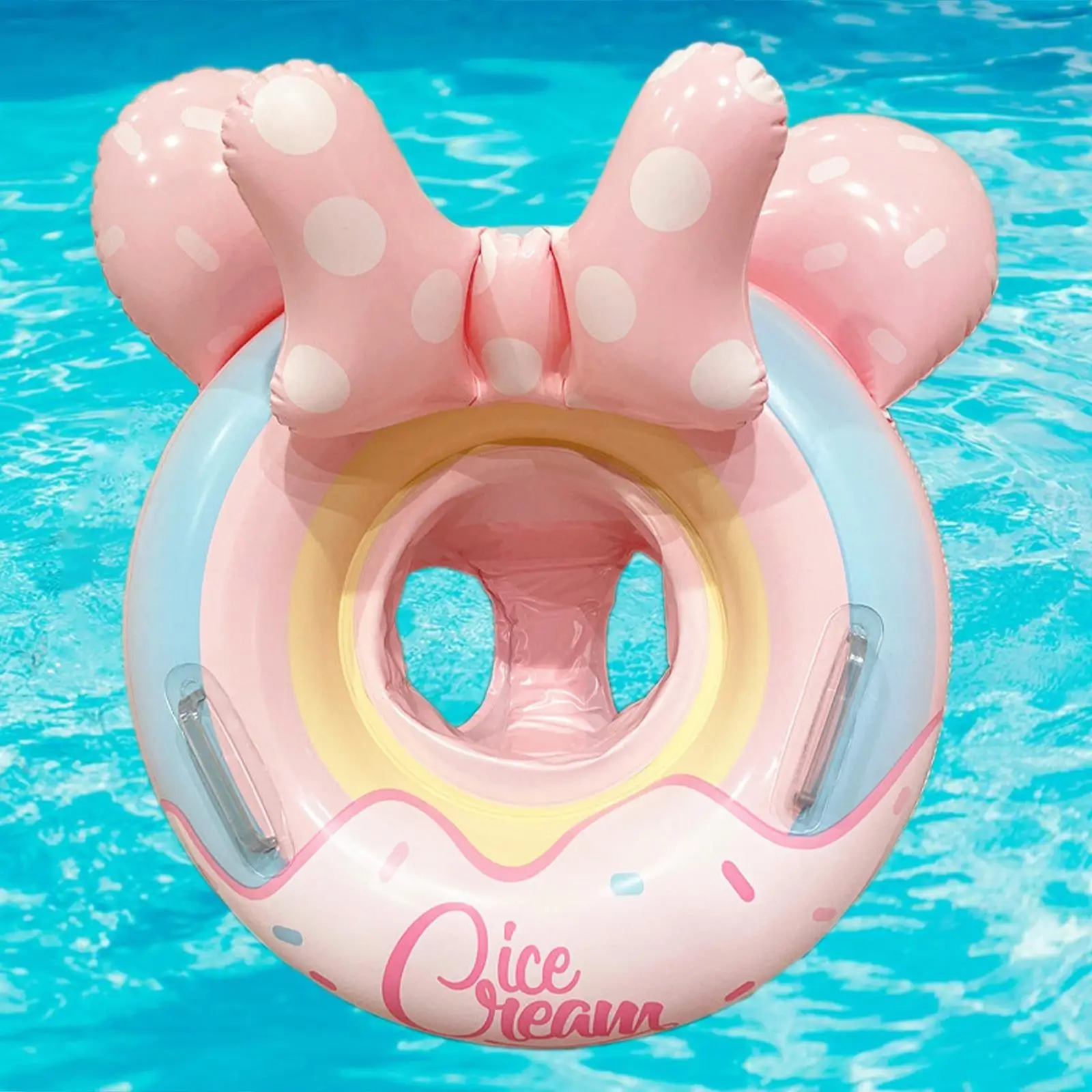 

Baby Pool Float Water Toy 0-4 Years Old Thicken Anti Rollover Swim Trainer Summer Inflatable Swimming Seat for Kids Infant Baby