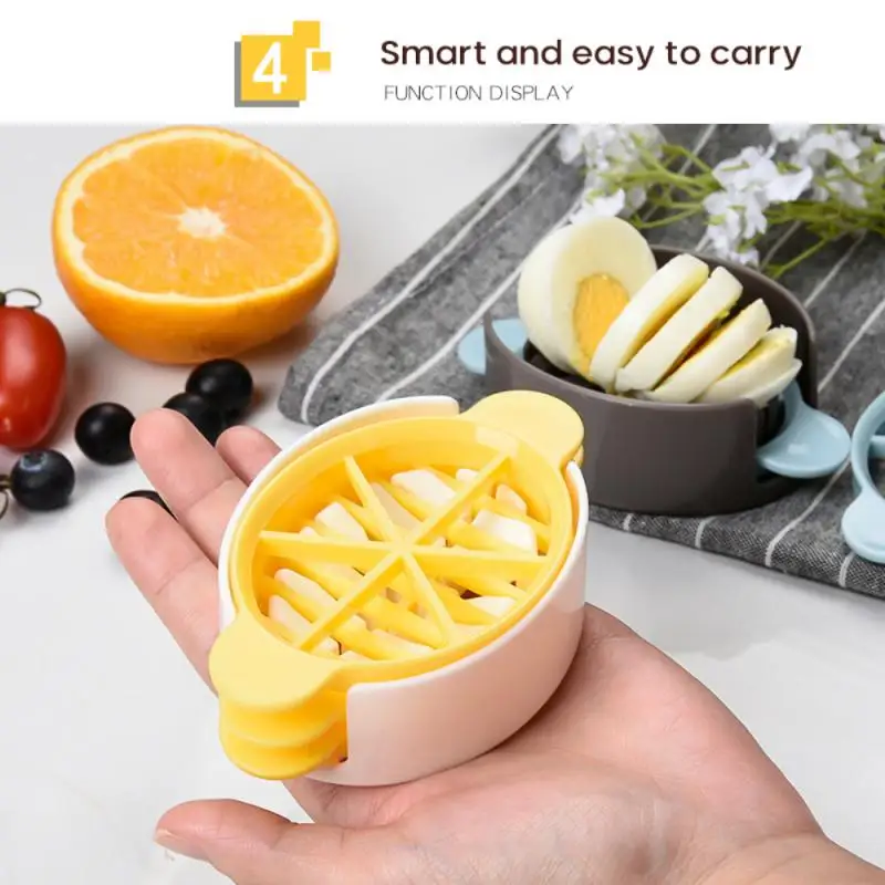 Egg Slicer 3 In 1 Cut Eggs Cooked Eggs Cutter Fruits Sausage Cut Flower Bento Shaper Fruit Garnish Slicer Kitchen Accessories