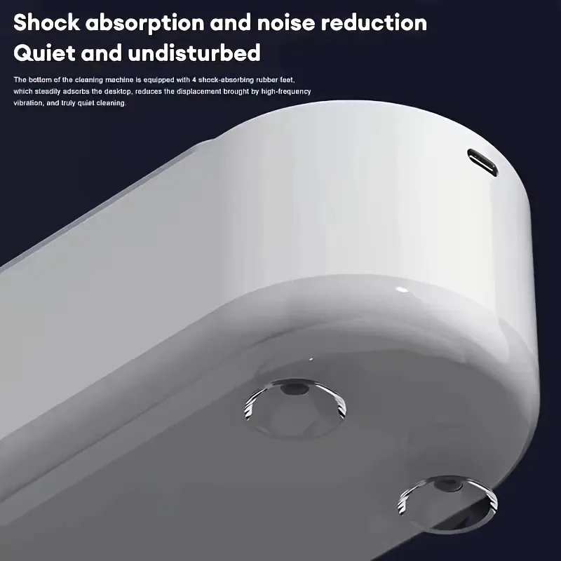 High-Frequency Ultrasonic Glasses Cleaner Machine - Wireless Control, Multi-Purpose Cleaning for Eyewear and Accessories