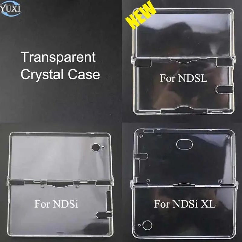 

YuXi Transparent Plastic Crystal Case Cover Protective Shell For Nintend DS Lite NDSL for DSi NDSi XL Console