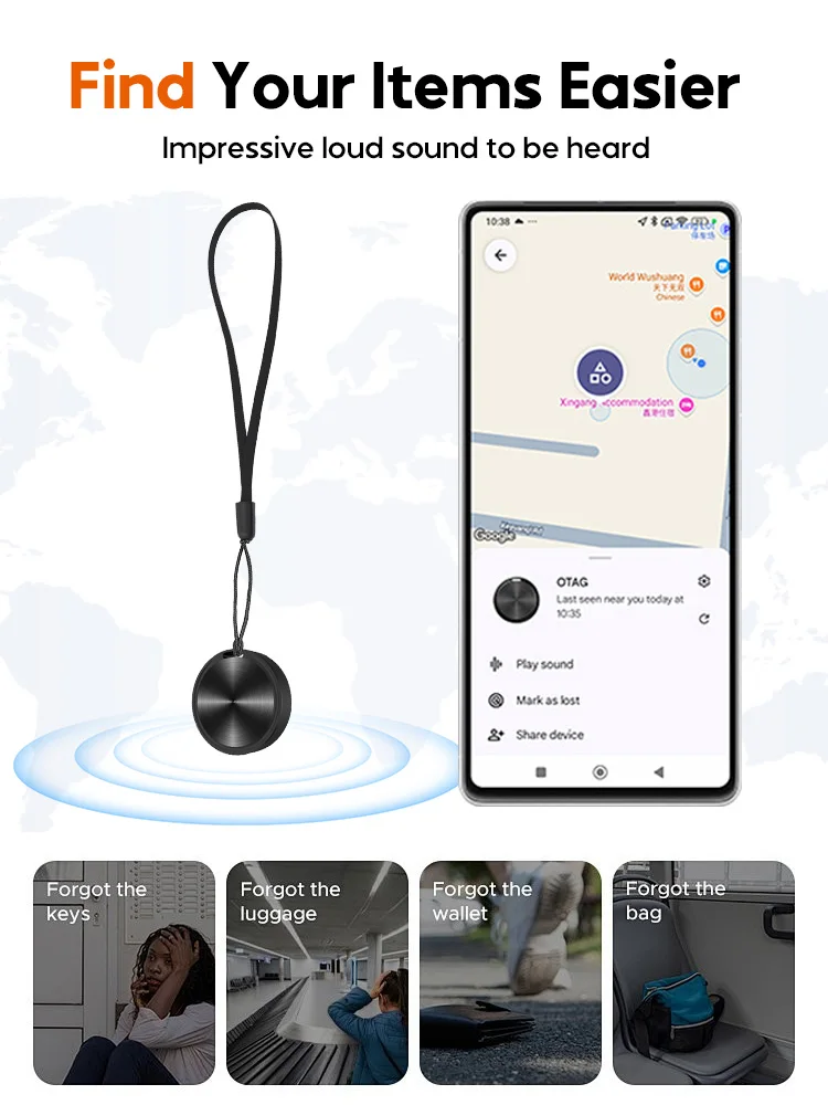 محدد موقع تعقب Android الذكي - جهاز تتبع لاسلكي متوافق مع جهاز Google Find My Device #2