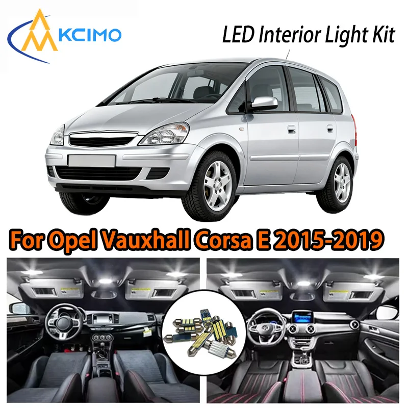 

KCIMO For Opel Vauxhall Corsa E 2015-2019 Premium LED Interior Kit - 2 Colors , Quick Installation, Long-Lasting