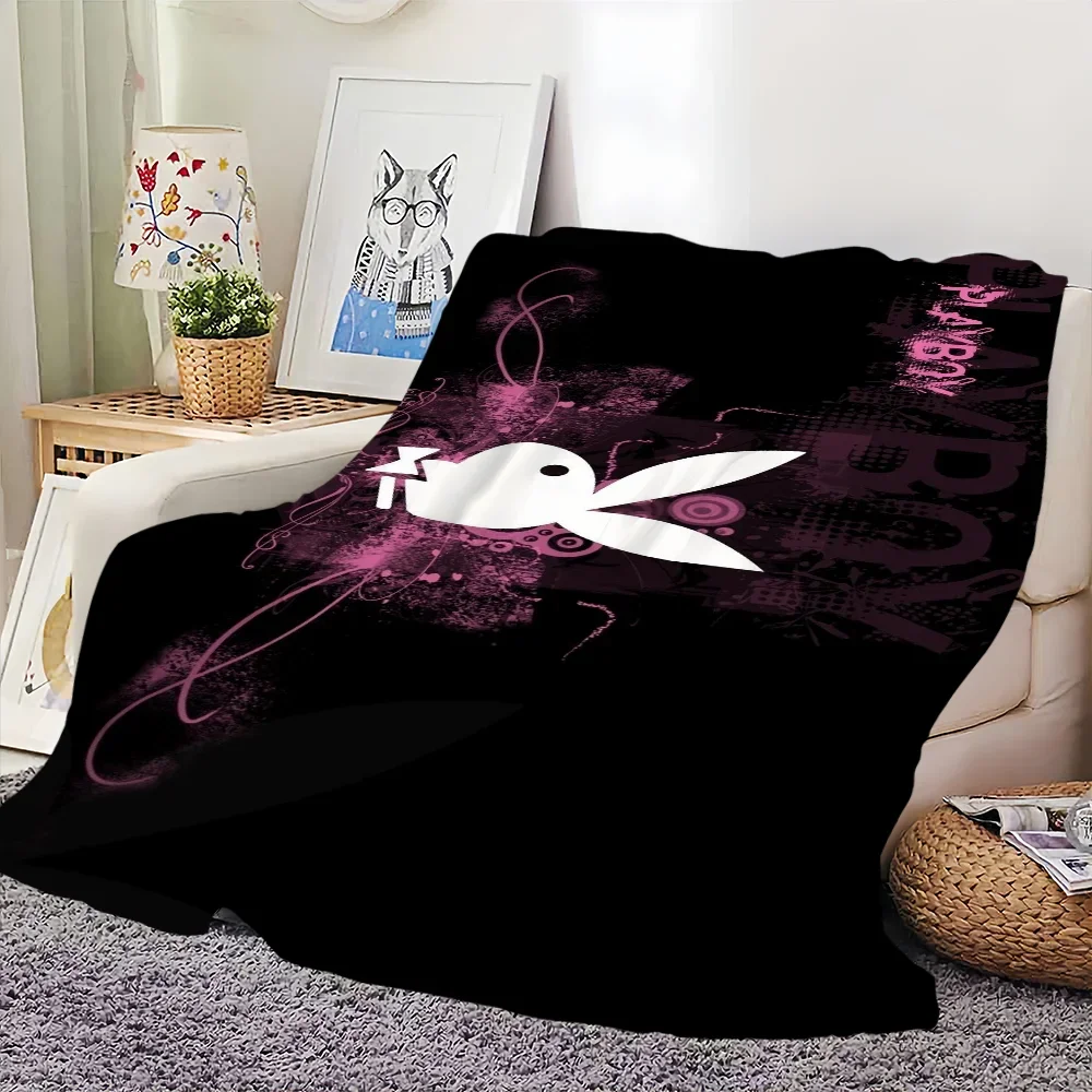 Fashion P-Playboy skicomfort warm Soft Baby blanket suitable Home Kids Lunch Blanket Suitable for Home Office Daily Use Cover