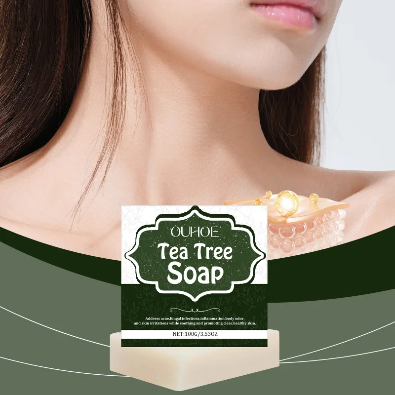 

Tea Tree Oil Soap For Acne-Prone Skin - Gentle Cleansing, Helps Reduce Breakouts, Moisturizing & Refreshing Body Bar