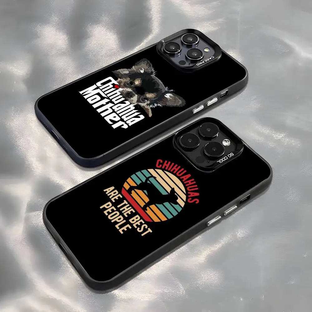 L Love My Chihuahua Dog Pug جراب هاتف 12 13 14 15 16 17Pro Max Plus حماية تصفيح غطاء الهاتف #3