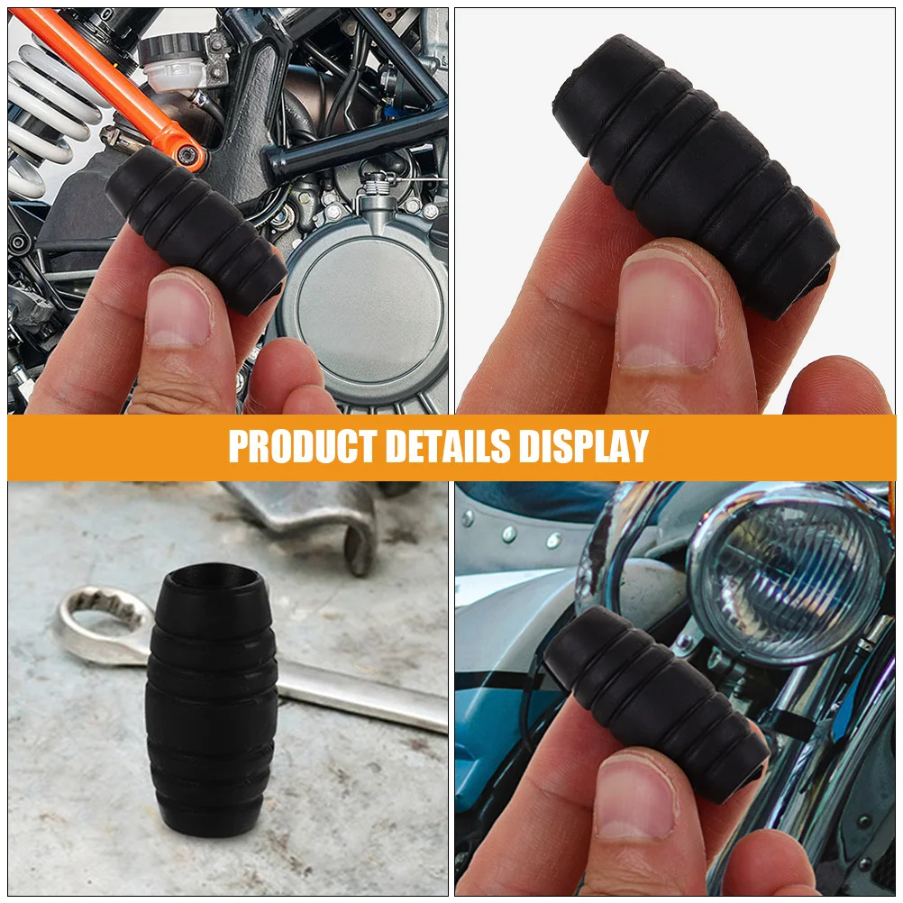 2 قطعة معدات الدرجات النارية التحول غطاء المطاط المضادة للانزلاق شيفتر التمهيد حامي تنوعا دائم سهلة التركيب دراجة نارية شيفتر غطاء