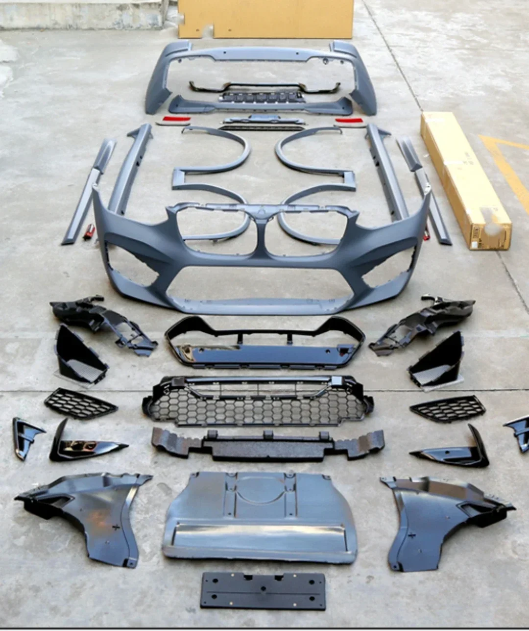 Body Kit Vorne Hinten Stoßstange Grill Montage Für BMW X3 G01 G08 neue stil upgrade zu X3M Seite Rock Augenbraue Auto Zubehör