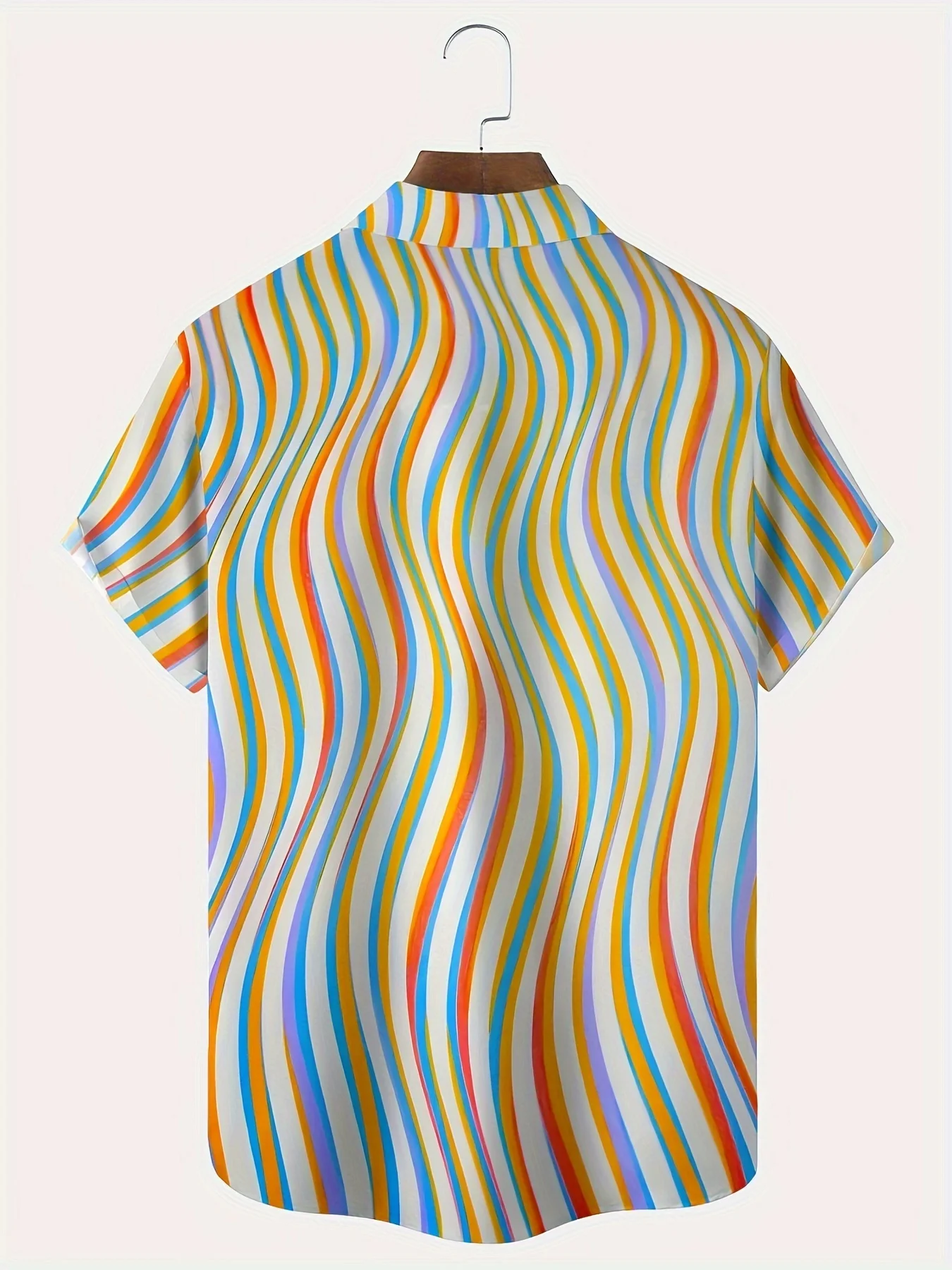 2026 Summer Men's Plus Size Short Sleeved Shirt with Tassel Fashion Print Quick Drying Casual Outdoor Sports T-shirt Shirt