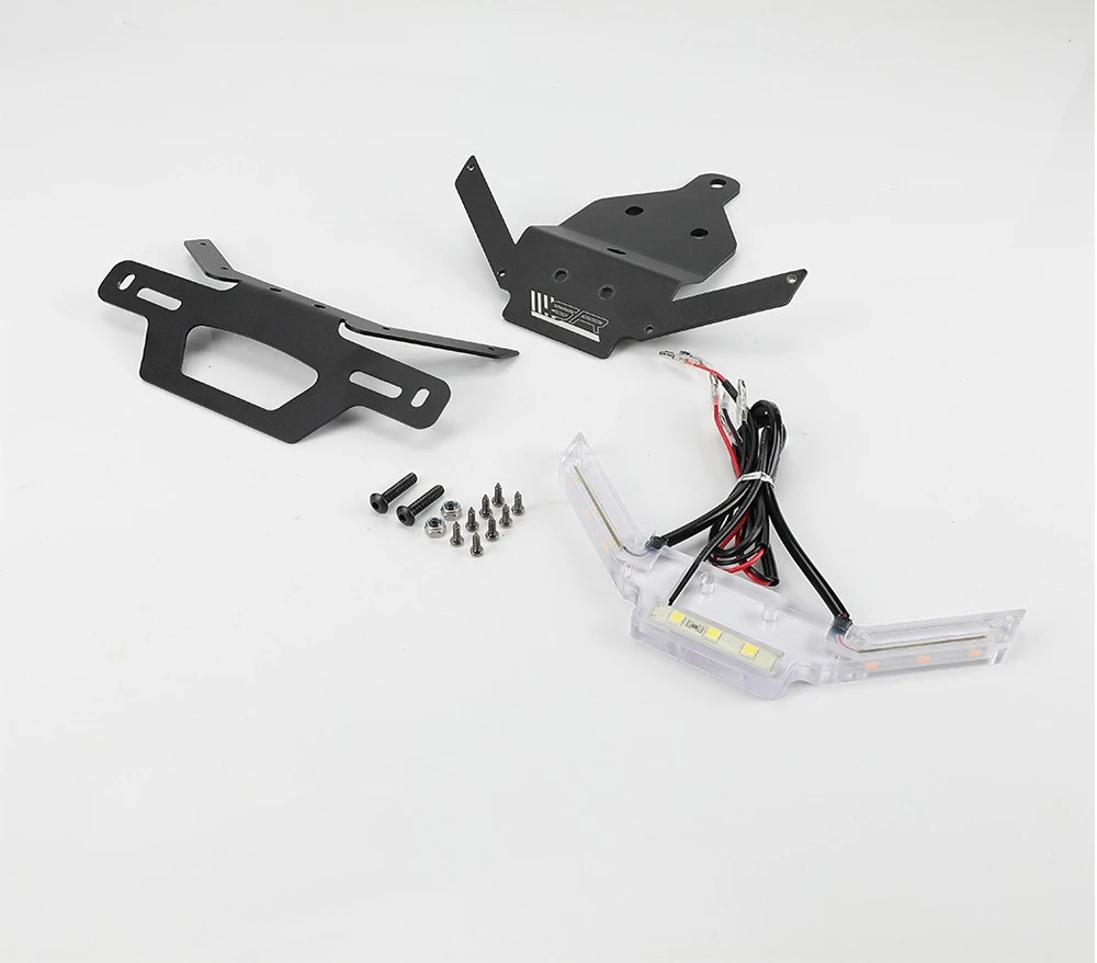 Motorcycle License Plate Holder Fender Eliminator Tail Tidy LED Light New Fit For CF-MOTO 300SR 300SS 450SR 450SRS 250SRS 450NK