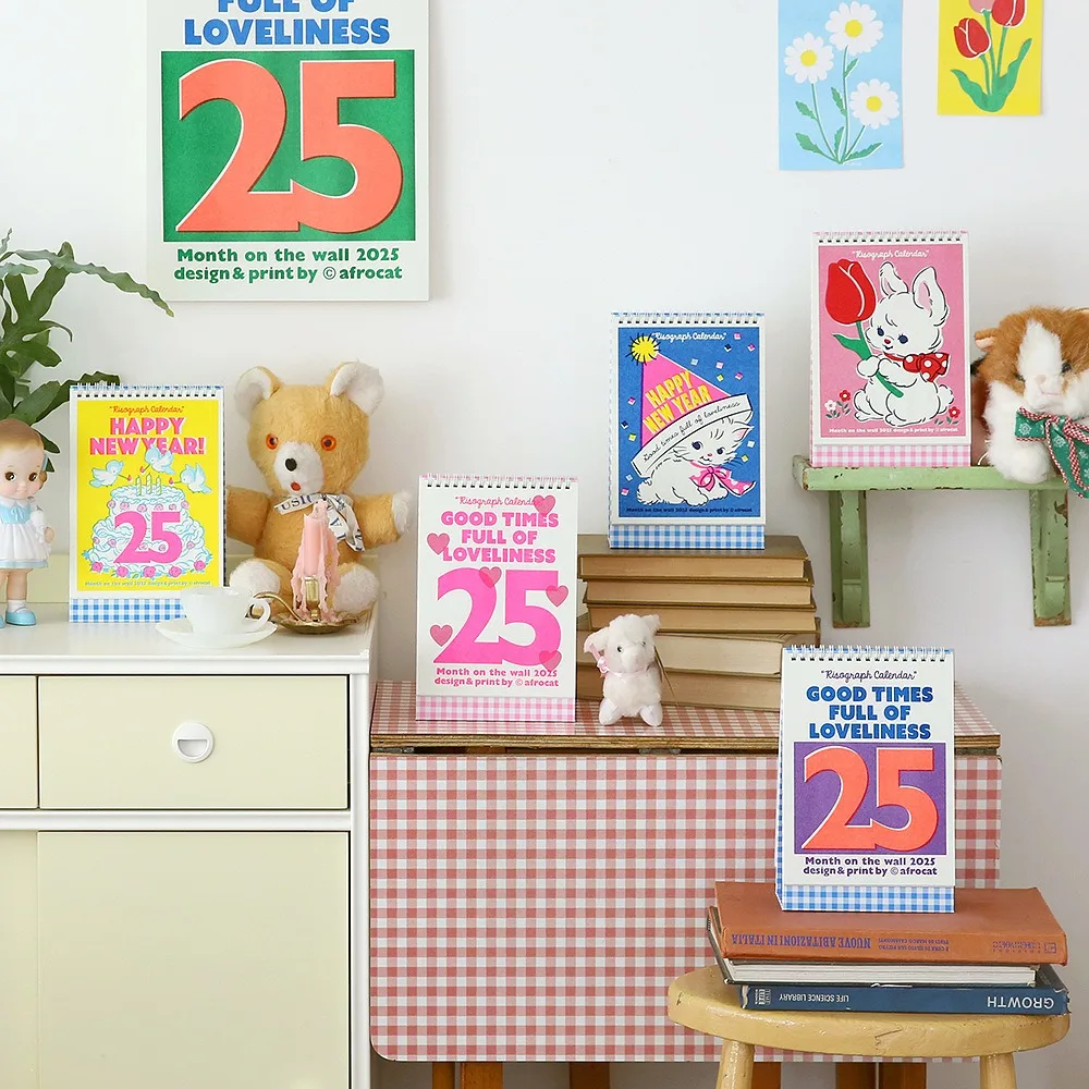 קישוט שולחן יצירתי לוח שנה פשוט מיני מקסים לוח שנה עומד פליפ קויל תזכורת ילדות