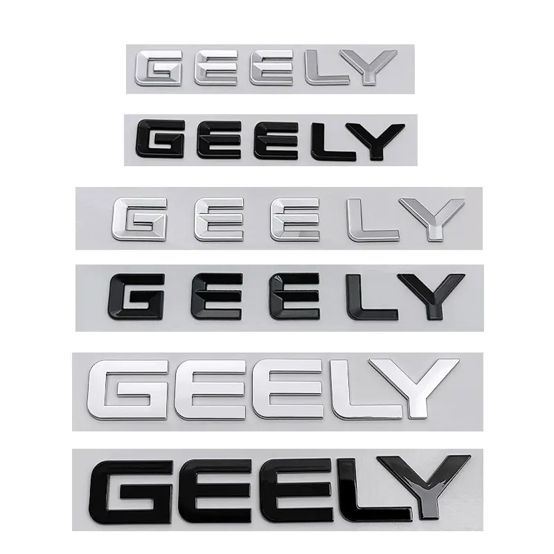 

EMGRAND GEELY new letter Label Badge Car stickers for Geely Series Atlas EmgrandGT monjaro coolray modified body rear trunk logo