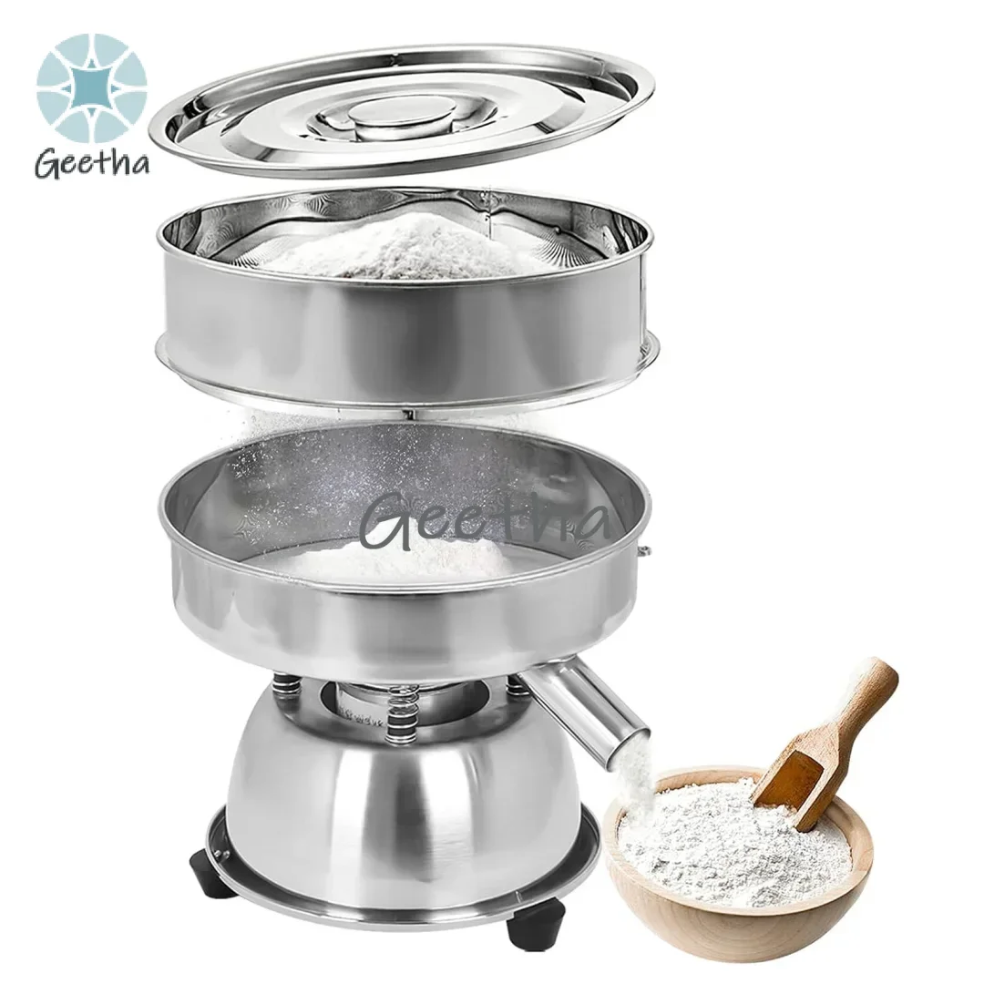 

300mm 40Mesh Electric Vibrating Sieve Machine Sifters for Powder Particles 110/220V Stainless Steel Shaker Machine for Filtering