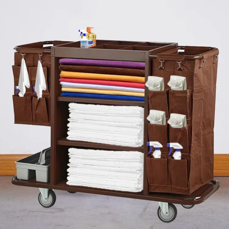 Cleaning Trolley,Housekeeping Laundry Cart Trolley Cart