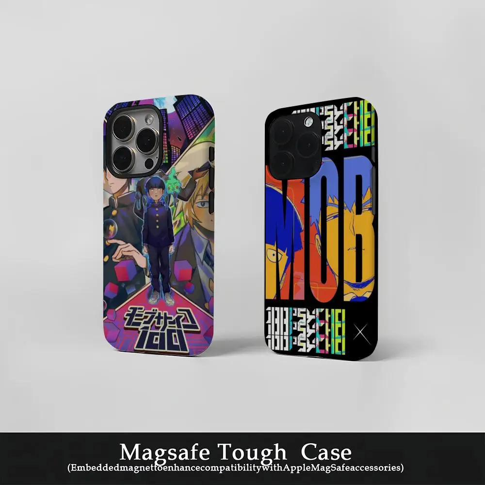 

M-Mob P-Psycho 100 Phone Case Film Korean INS for iPhone 16 15 14 13 12 11 Pro Max Plus Luxury Magnetic Double-layer Cover