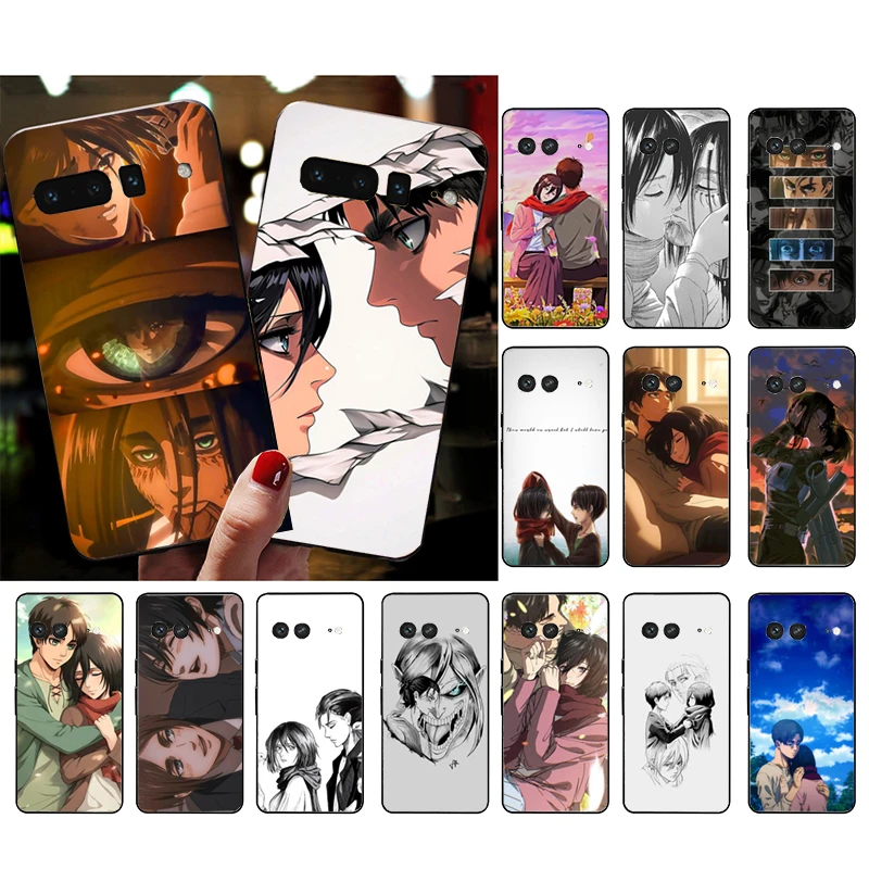 

Mikasa ackerman and eren yeager Funda Phone Case For Google Pixel 10 9 Pro XL 9A 8 7 6 Pro Pixel 8A 7A 6A Pixel 8 7 6 5 Case