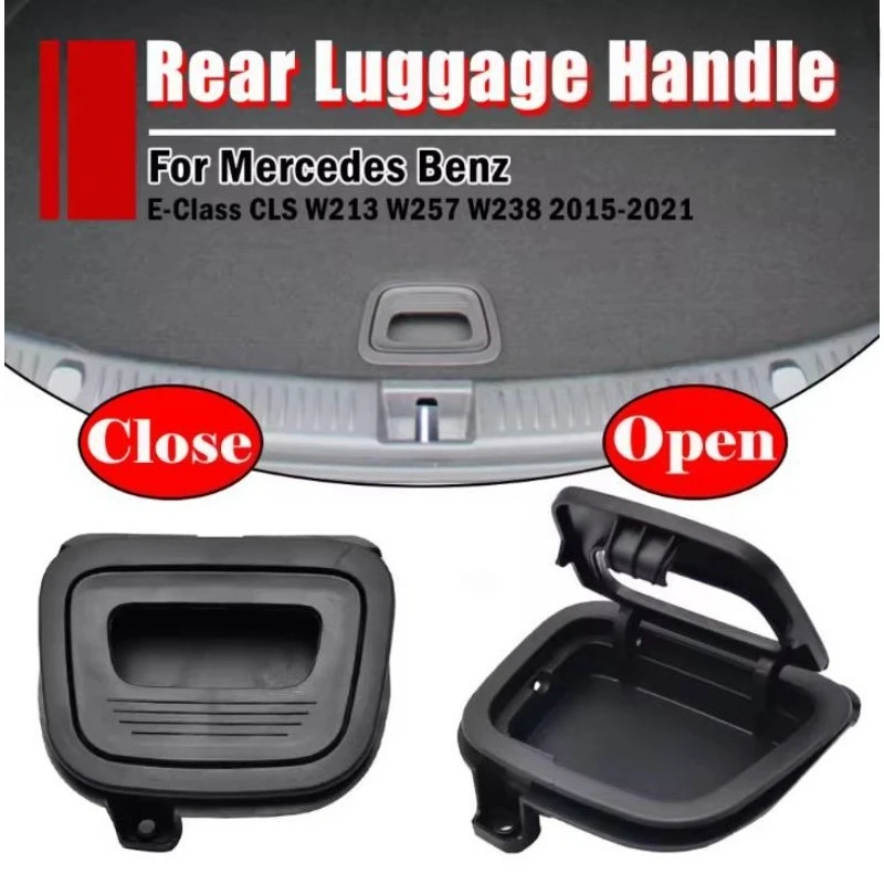 

For Mercedes Benz E Class CLS W213 W238 W257 2015-2021 Rear Luggage Trunk Mat Floor Carpet Handle Cover A09969303009051