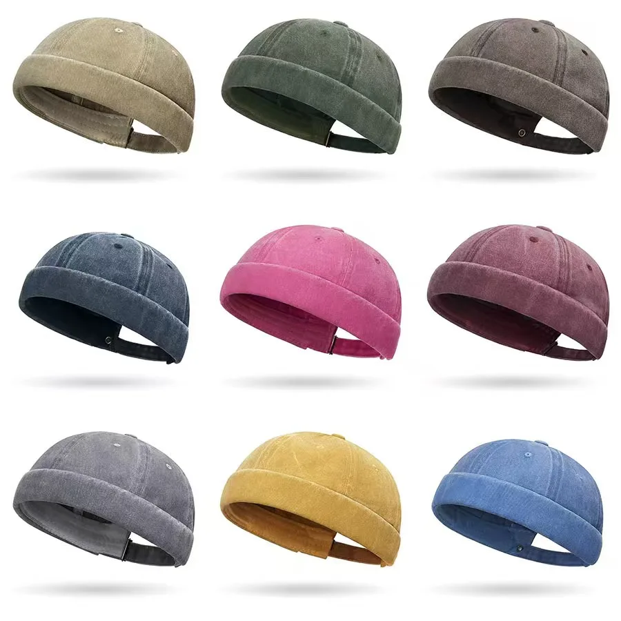 قبعة الدنيم المغسولة بحافة قماش، قبعة مسطحة على طراز الشارع، قبعة المالك، فريدة من نوعها وعصرية