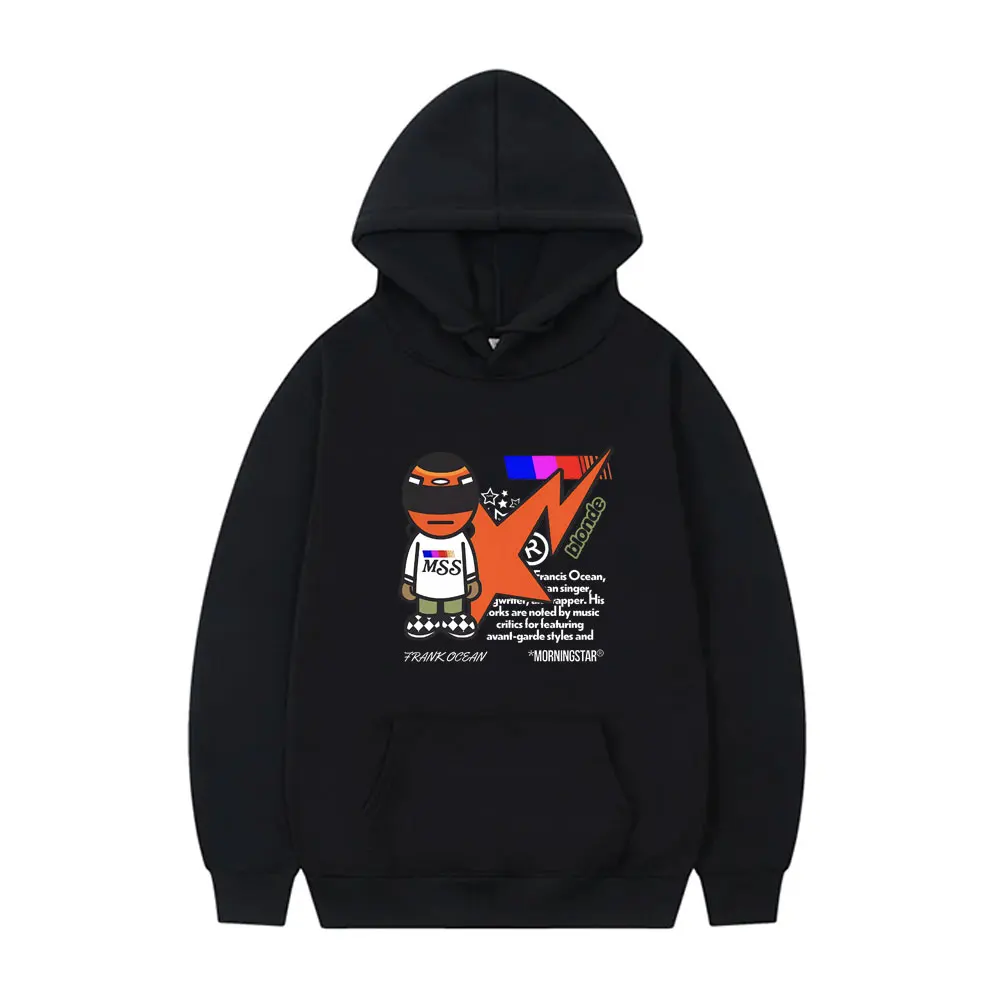 

Frank Fashion Hip Hop Hoodie Ocean Vintage Hooded Tracksuit Blond Popular Music Singer R&B Hoodies Men Women's Casual Pullover