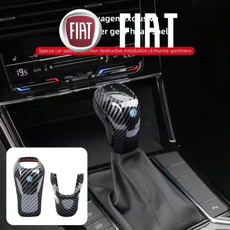 

Car Gear Shift Knob Handle Cover Sticker Decoration Accessories For VW Polo Golf Passat Tiguan Arteon Touareg CC Caddy Magotan