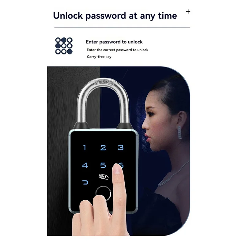 ABRU-2X TTLOCK قفل ذكي APP التحكم مقاوم للماء كلمة المرور IC بطاقة تتفاعل بلوتوث حقيبة الأمتعة المضادة للسرقة #2