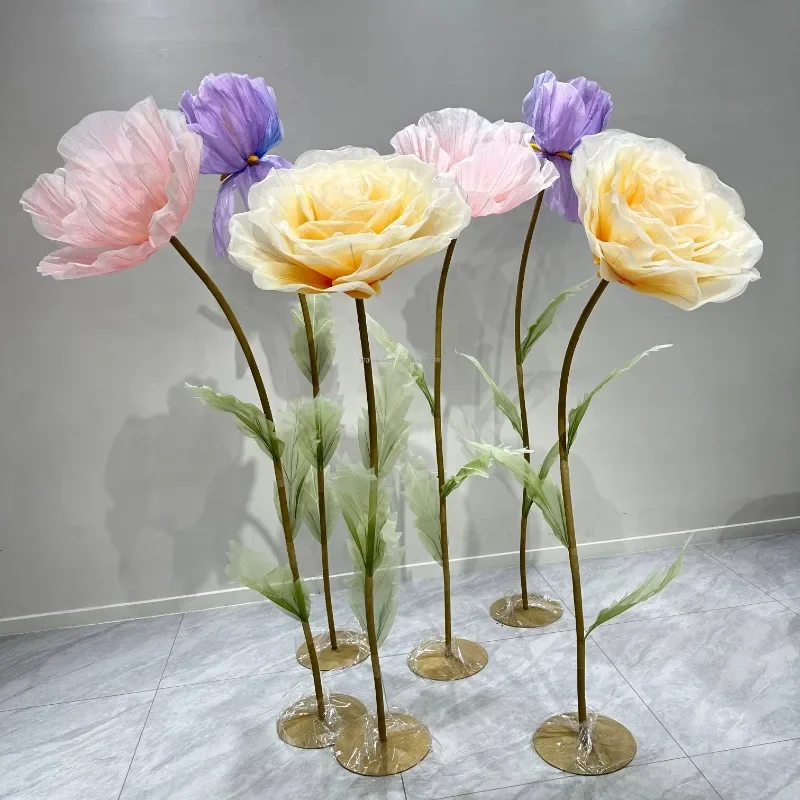 V981 The new design poppy combination unique base collocation has a new look for wedding party event decoration