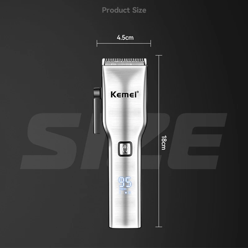 Kemei Electric Hair Clipper Rechargeable Hair Trimmer Machine Newly Design Beard Barber Razor for Men Style Tools KM-6050