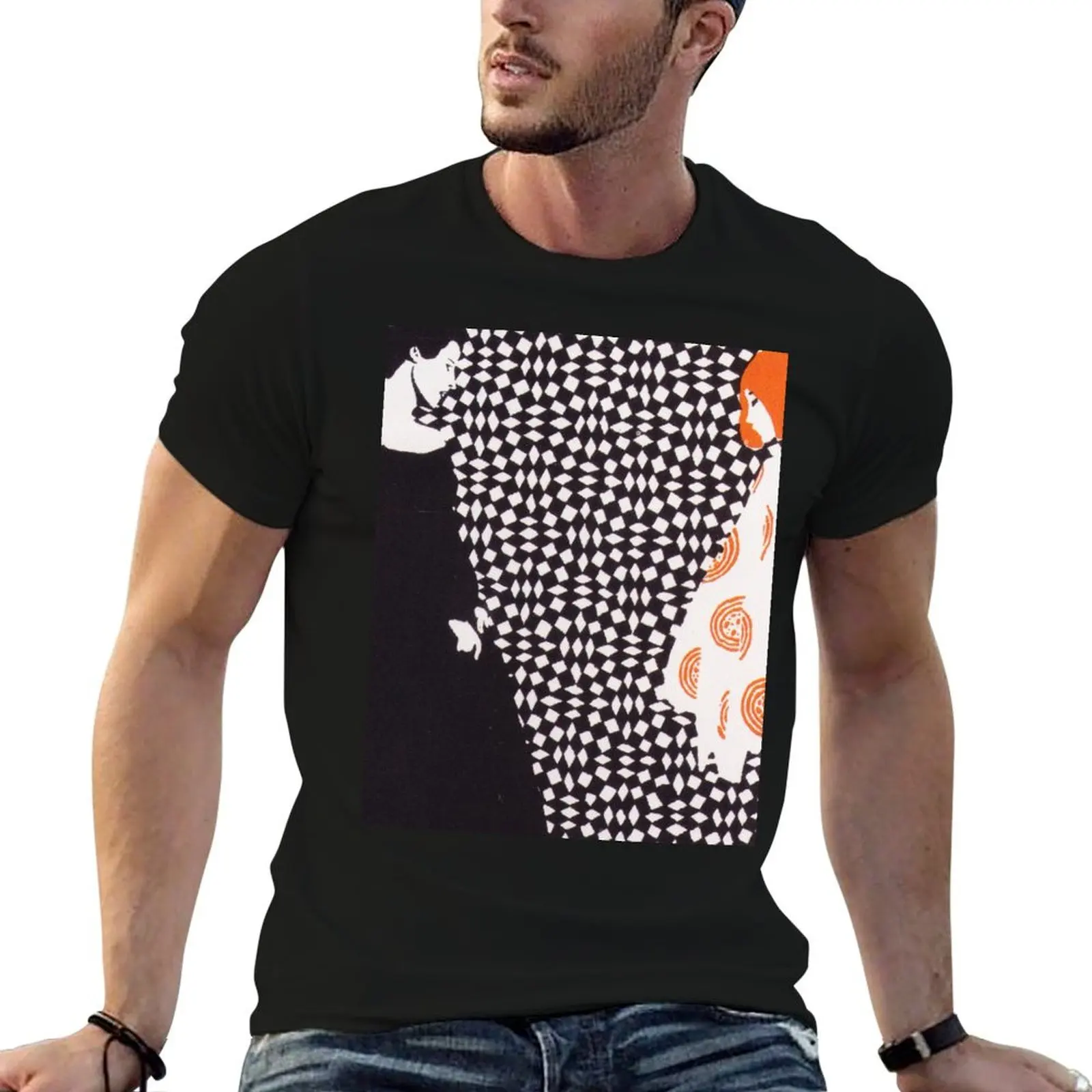 Kolo Moser - Early Spring - 1900 Camiseta masculina de algodão, camiseta masculina de algodão de alta qualidade, camiseta masculina 100% algodão