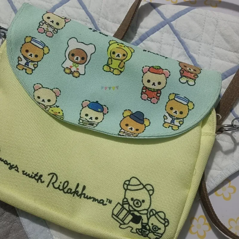Rilakkuma Relaxed Bear Crossbody Tas Leuke hanger Kleine portemonnee Mobiele telefoon opbergtas Ideaal cadeau voor vrienden