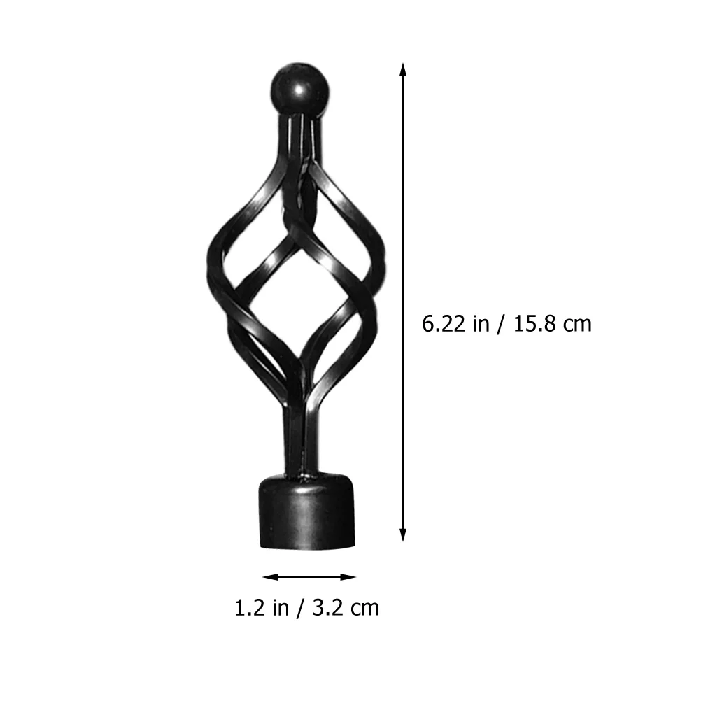 

2pcs Curtain Pole End Caps Iron Material Creative Decorative Roman Rod Accessory For Living Room Bedroom Curtain Rod Head Decor