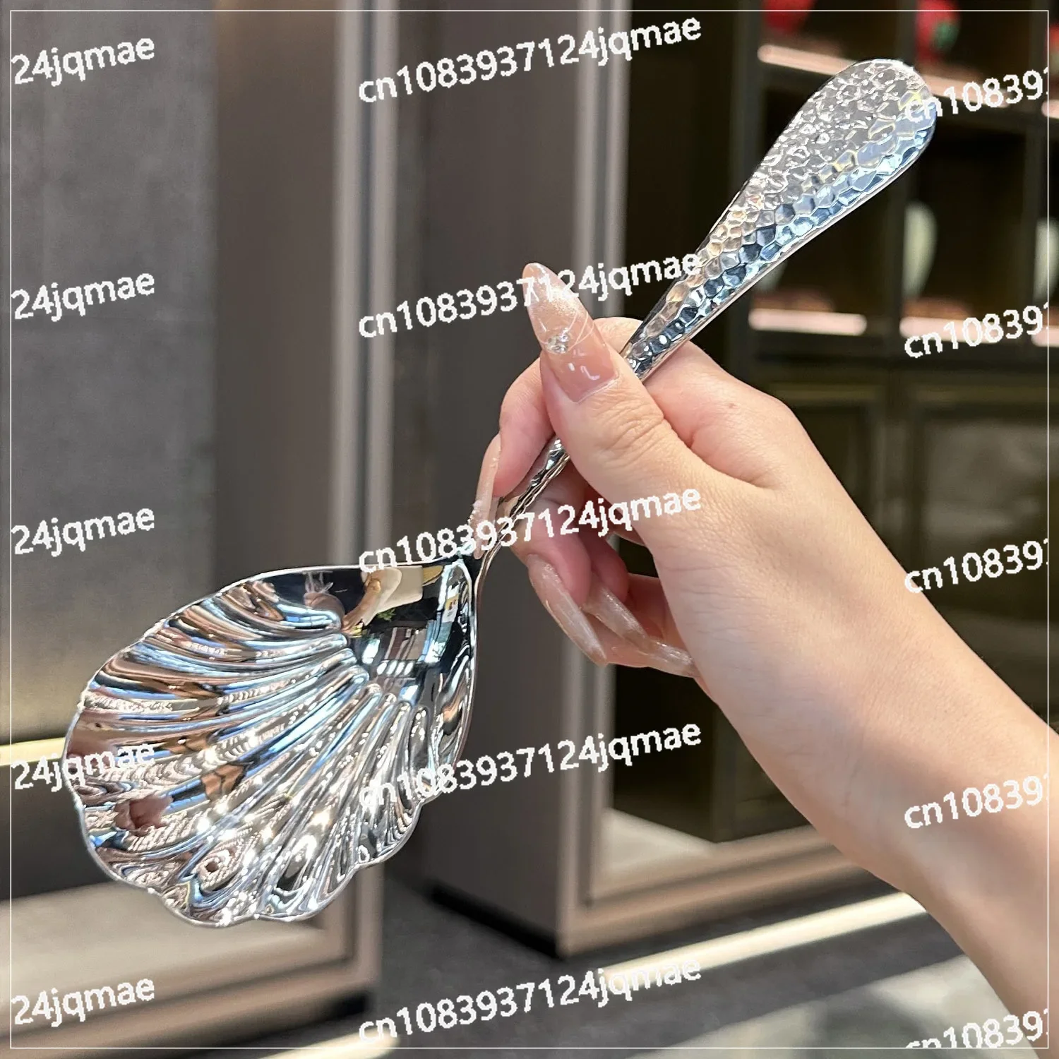 [British Royal Design] 18/10 Stainless Steel Dividing Spoon Stirring  Common Spoon Large Shell Spoon