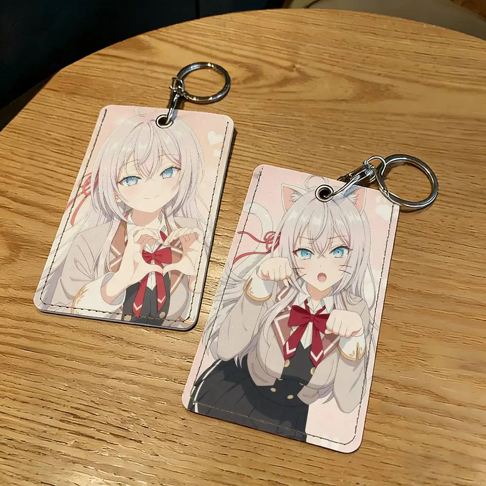 Manga A-Alya Roshidere Card Holder Keychain Key Ring Door Lock Access Protective Case For Security Gift