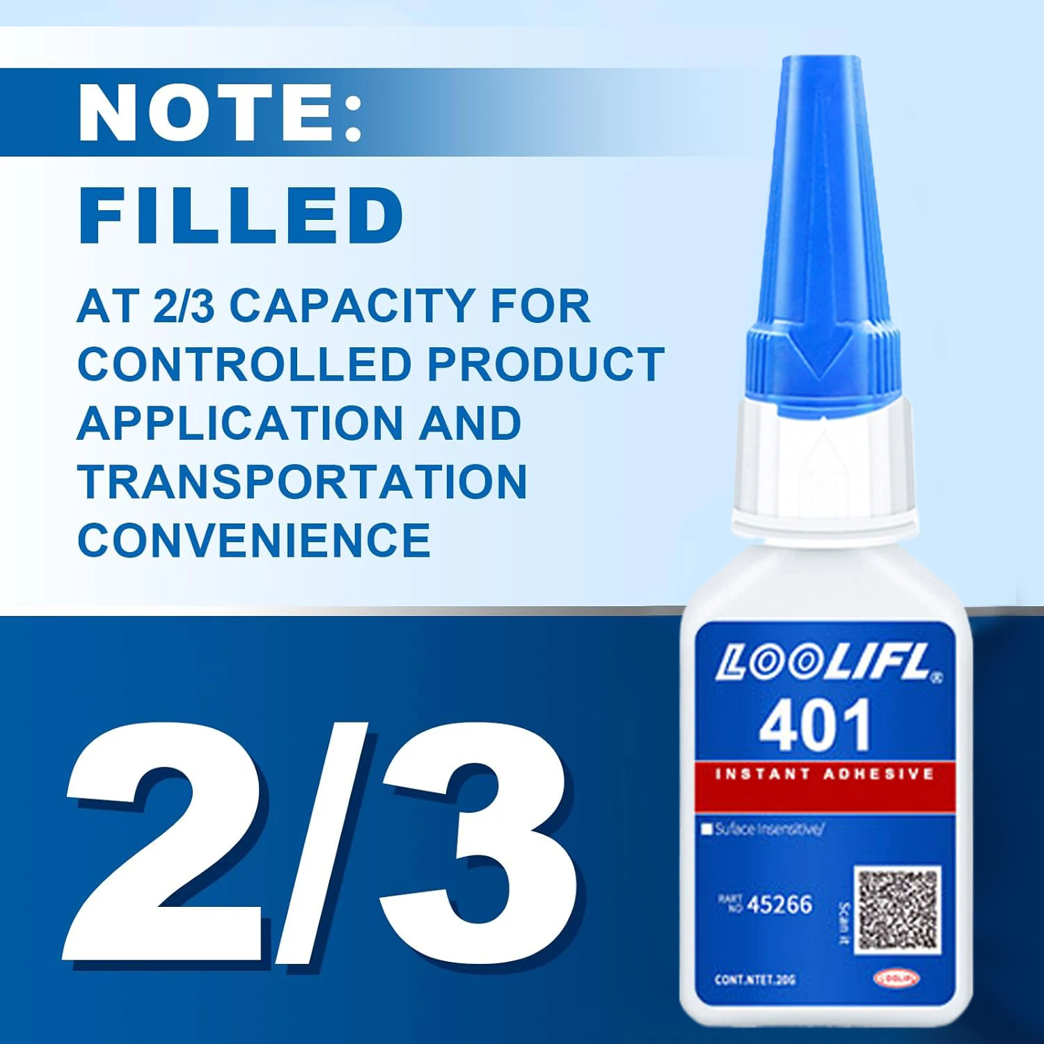 20g/Stück einzeln verpackt 401 Super Glue Leistungsstarker Sofort-Universalklebstoff, Cyanacrylat-Klebstoff für alle Fälle Schnelltrocknende Klebegeräte, Oberflächenunempfindlich