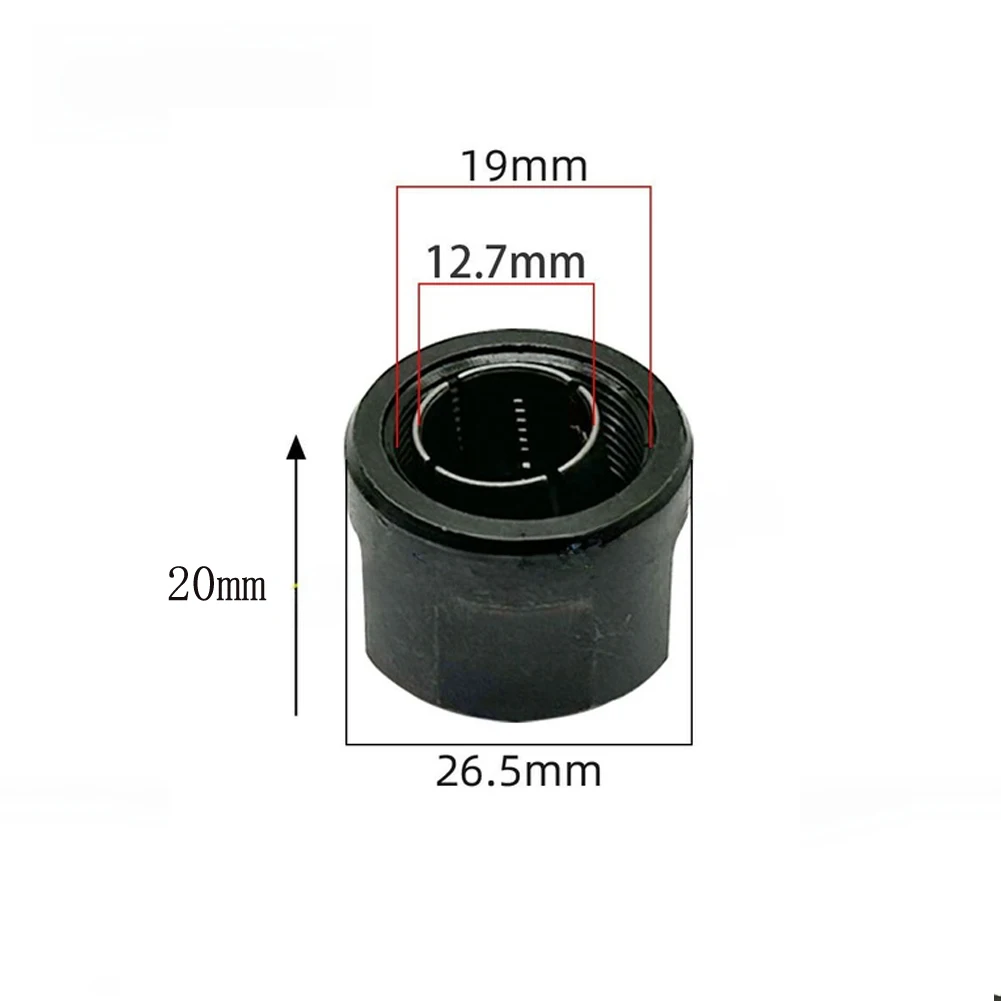 12.7mm Collet Nut Clamp Adapter for Engraving Machine Models Including 3612 and Supporting 1/2 Inch Router Bit Shank