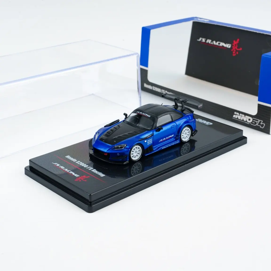 inno-1-64-s2000-j's-racing-ブルー-ダイキャストモデルカー