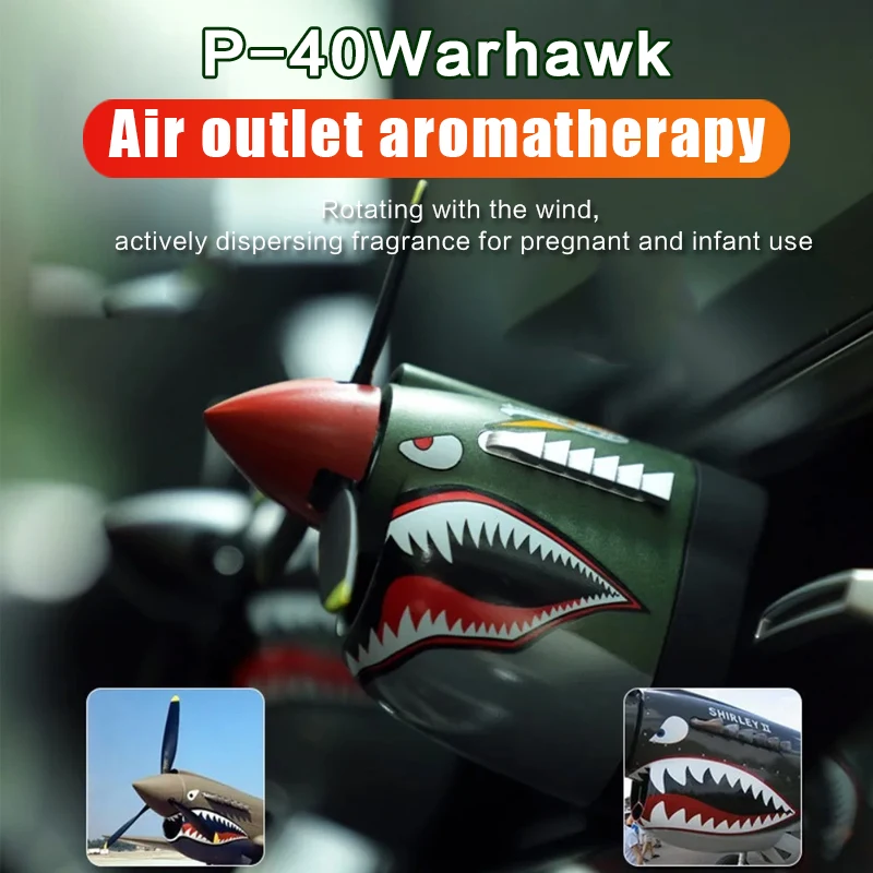 Car Air Freshener Rotating Propeller Automotive Air Outlet Fan Diffuser Automotive Fragrance Decoration FP-40 Warhawk