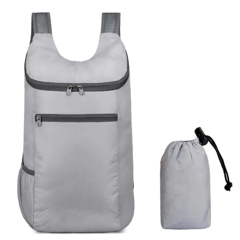 Mochila plegable para mujeres, hombres, adolescentes, senderismo, viaje, mochila a prueba salpicaduras