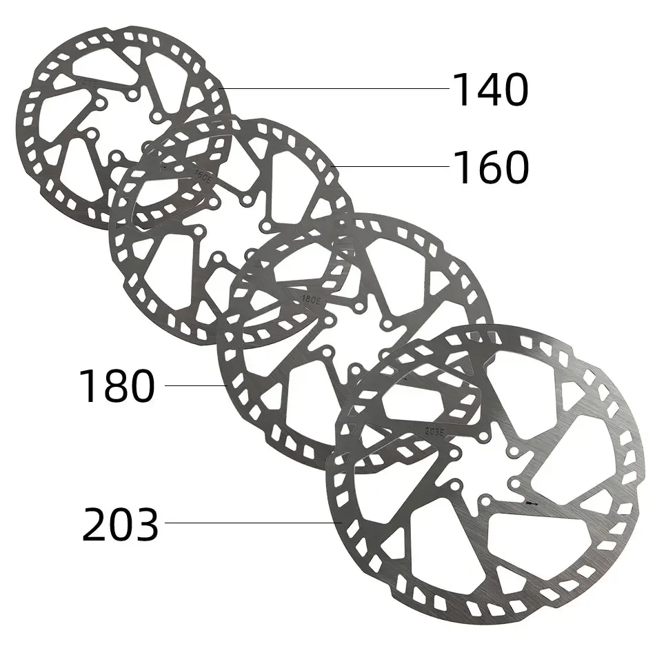 NFOX 160 Six Dings Mountain Road Electric Scooter Bicycle 203 Brake Disc 140 Bike Rotor Pads 180 Thick Plate 2.3mm Accessories