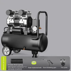 Silent Oil-free Air Compressor 8/12/30/50L Portable Air Compressor Spray Painting High-pressure Air Pump Car Air Compressor 220V